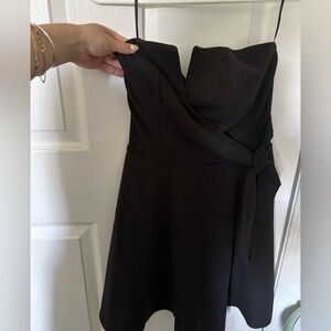 Elegant Black Strapless romper